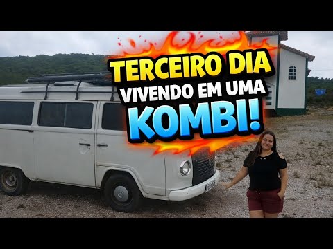 Terceiro dia vivendo em uma kombi! #kombihome #motorhome #nomades #viagem
