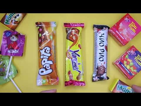 Cutting  ASMR relaxing .  Bar Yarche -  peanut in soft caramel