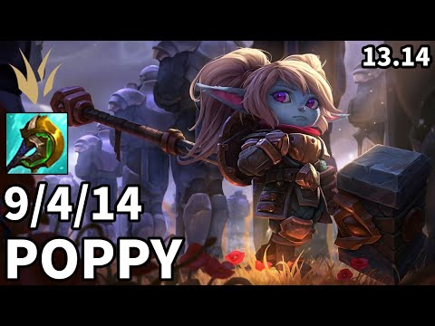 Poppy Jungle vs Lee Sin - EUW Diamond | Patch 13.14