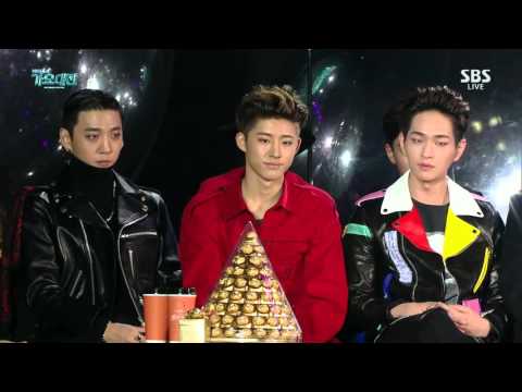 151227 SBS 가요대전 SAF B.A.P 방용국 리더 인터뷰 CUT 비에이피 돌아왔다+엑소 시우민 언급