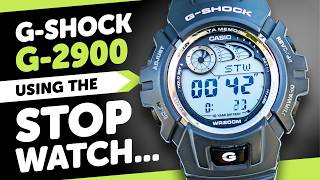 #CASIO G-Shock G-2900 (2548) TUTORIAL - HOW TO OPERATE THE STOPWATCH