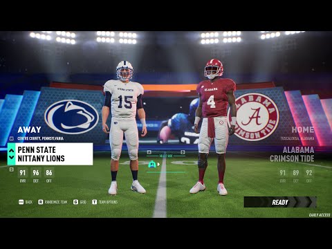 Penn State Vs. Alabama Gameplay - Maximum Football