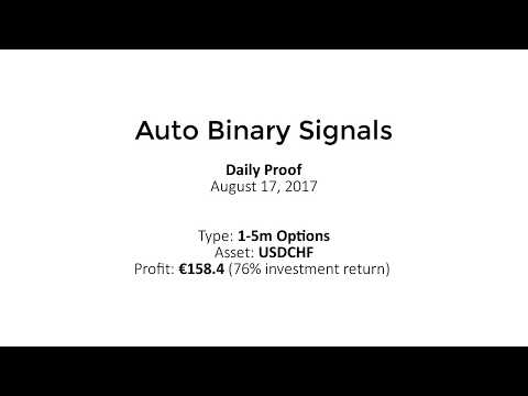 Auto Binary Signals (Main ABS) Video 1 Live Trading - August 17th 2017