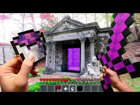 Minecraft in Real Life POV Realistic NETHER PORTAL Minecraft RTX Animation 創世神第一人稱真人版