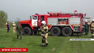 С наступлением теплых дней у спасателей проходят учения по тушению крупных лесных пожаров 