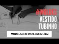 MOLDE DE VESTIDO TUBINHO MARLENE MUKAI