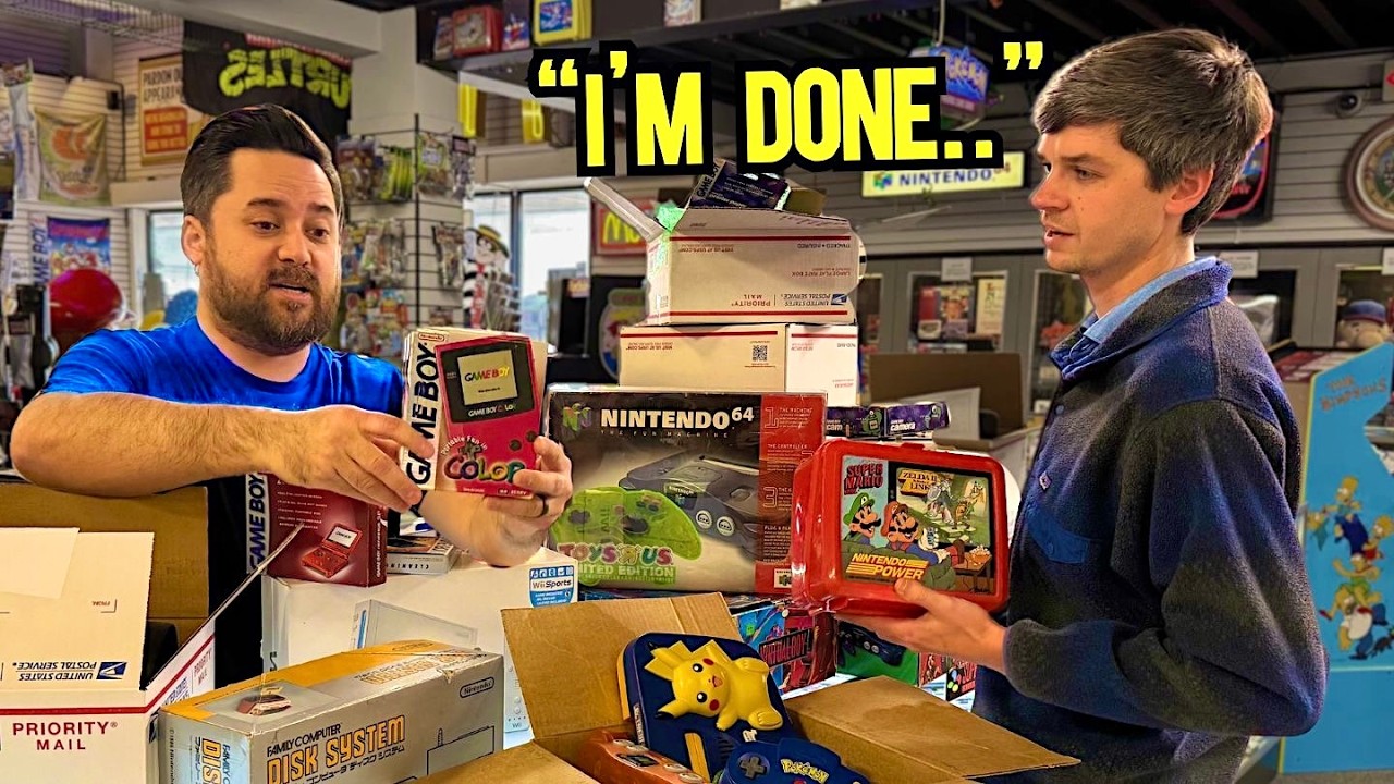 He QUIT Game Collecting...So I Bought Everything