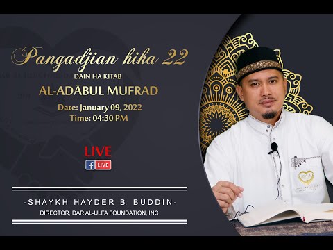 PANGADJIAN HIKA  22  DAIN HA KITAB AL-ADABUL MUFRAD