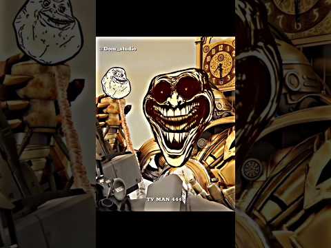 finally Titan clock man saved him ☠️☠️#skibiditoilet #trollface #meme #funny