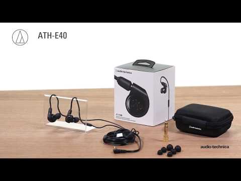 Audio-Technica ATH-E40 Monitor Earphones - Black | Sweetwater