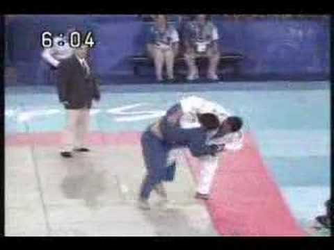 Douillet (FRA) Shinohara (JPN), uchimata