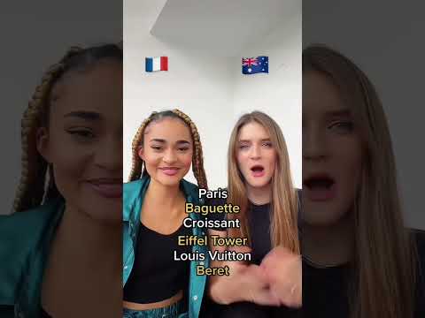 Aussie in Paris Accent Challenge 😂 #shorts #languagetest