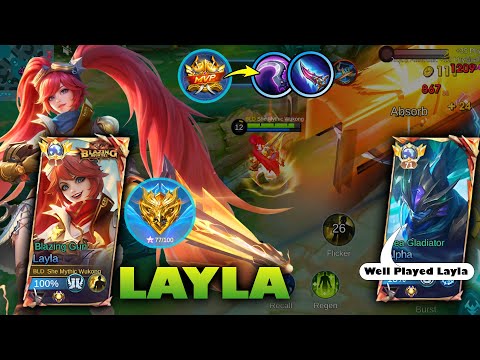 Unstoppable LAYLA 👑 100% Squad Carry With Full Build | Mobile Legends Bang Bang Epic Gameplay