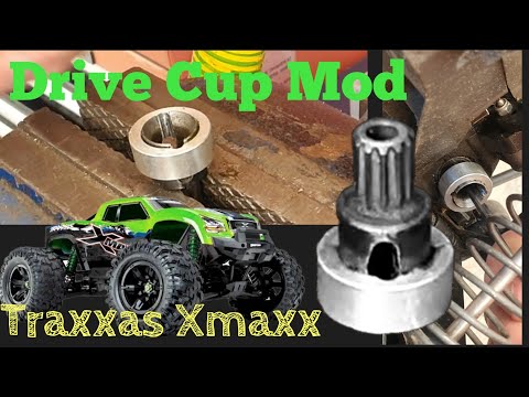 Traxxas Xmaxx Drive Cup Sleeve Mod Installation and Test.