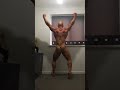 Nabba mr wales posing practise quarter turns and mandatory poses