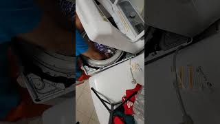 LG washer drum removal and cleaning