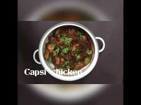 Capsi chicken/murg shimlamirch /semi dry chicken gravy by Aroma kitchen