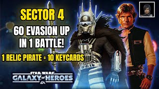 Dominate Sector 4! Obtain the Pirate Feat with only 1 Relic Character! 60 Evasion Up in 1 Battle!