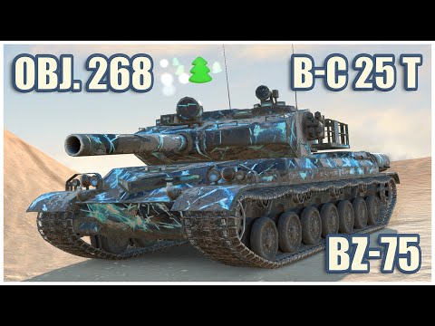 BZ-75, Object 268 & B-C 25 t • WoT Blitz Gameplay