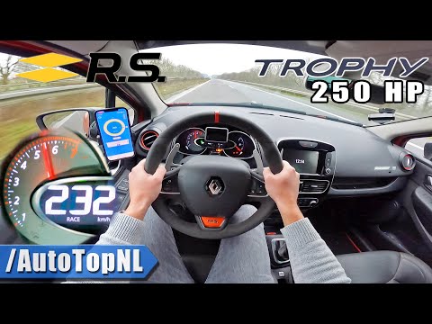 250HP Renault Clio RS TROPHY *AKRAPOVIC* POV on AUTOBAHN [NO SPEED LIMIT] by AutoTopNL