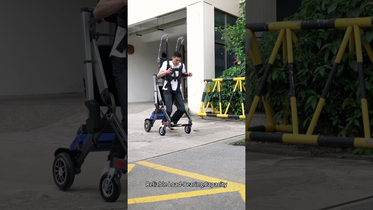 Standing Electric Wheelchair & Power Stand Up Walker - Sit to Stand Walking for Rehabilitation Trainer