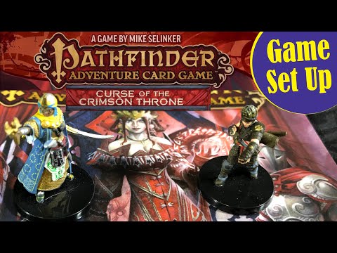PATHFINDER ADVENTURE CARD GAME - Curse of the Crimson Throne Set-up for 1st Adventure