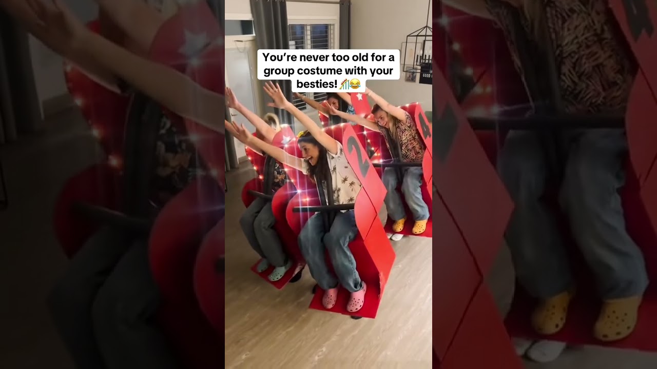 Group costume ideas #HalloweenCostume #CostumeIdeas #rollercoaster  #DIYHalloween