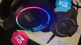 XO Gaming Stereo Headset with RGB(XO-GE-04) Unboxing