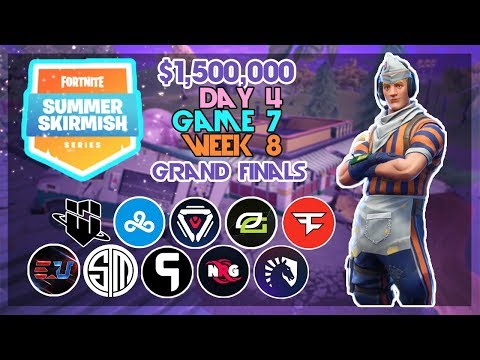 $1,500,000 🥊Grand Final Summer Skirmish🥊 Day 4/Game 7 (Ninja Strafeshot Drnkie Daequan)(Fortnite)