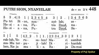 Download lagu [Karaoke] PUTRI SION, NYANYILAH - Puji Syukur No. 448 - Lagu Masa Adven mp3
