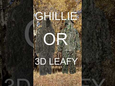 30 Second Camo Showdown Ghillie Suit Vs 3D Leafy Suit #ghilliesuit