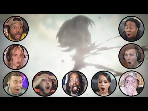 Youtubers Reacting to Gabi shooting Eren | Attack on Titan S4 Ep 19