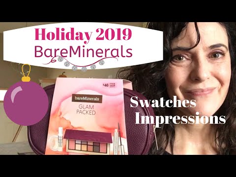 Bare Minerals Glam Packed Makeup Essentials: Holiday 2019 Swatches/Try-on/Thoughts