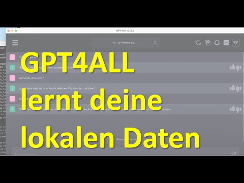 GPT4All versteht deine Daten - SelfLearning