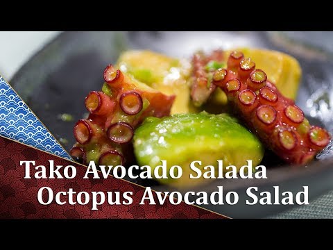 Octopus Avocado Salad - Tako Salad - Cooking Japanese