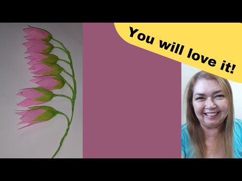 How To Make Campanula Flower from Crepe Paper