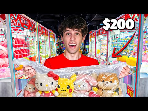 Couldn't Stop WINNING At Japanese Claw Machines! (AMAZING HAUL) | Arcade Matt