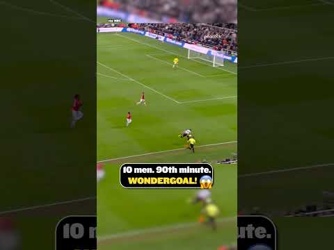 10 men. 90th minute. WONDERGOAL! 😱