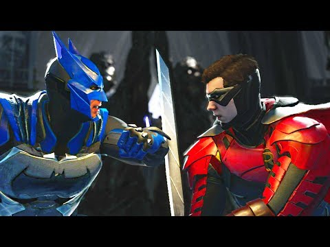 Injustice 2 - Batman vs Robin - All Intro Dialogue, Super Moves And Clash Quotes