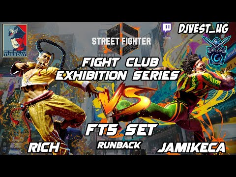 Street Fighter 6 Fight Club Exhibition Series - Rich VS jaMIKEca FT5 Set Runback