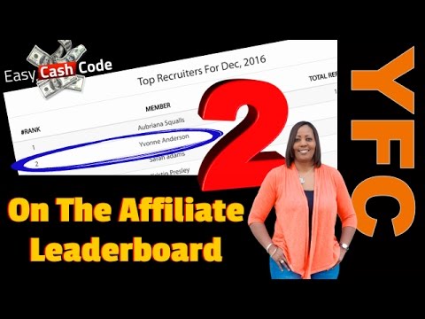 Easy Cash Code Leader Yvonne Anderson From Colorado Ranked #2 on the ECC Affiliate Leaderboard
