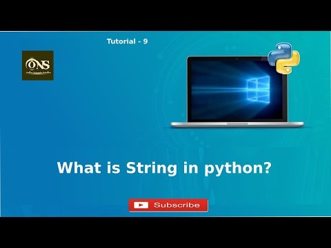 What Is String In Python Hindi Tutorial 9 Python Tutorial