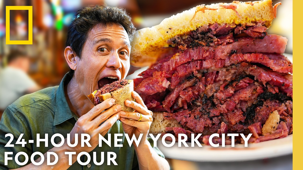 New York City's Most Iconic Foods in 24 Hours | Epic Food Journeys with Mark Wiens | Nat Geo