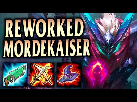 REWORKED MORDEKAISER NUKES EVERYTHING IN HIS PATH! New Dragon Knight Morde! - League of Legends S9