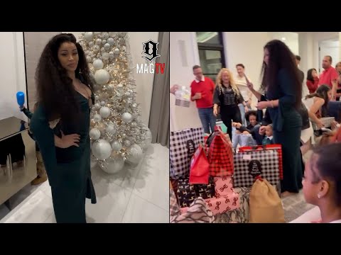Cardi B Opens Holiday Gifts With Family! 🎁