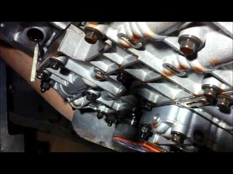 Ford F250 F350 4R100 E4OD Auto Transmission Filter Service & Transmission Cooler Installation