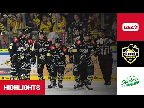 DEL2: Krefeld Pinguine vs. Bietigheim Steelers | Highlights