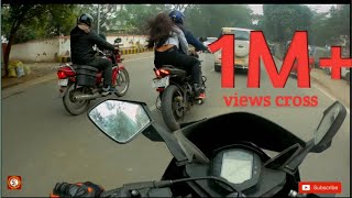 Crazy rider with a girl rc200 Vs NS200