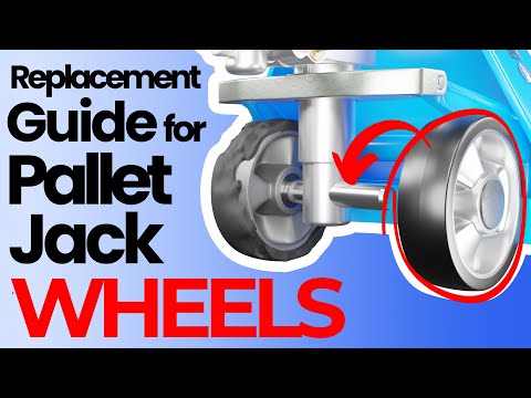 Part of a video titled 3D Video on How to Replace Pallet Jack Wheels - YouTube