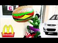 Hulk Order Burger Mcdonalds Giant Bersama Spiderman Video